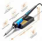 Soldering Iron Kit, 90W 110V LCD digital soldering gun，12-in-1 Soldering Iron Kit Tool，Temperature adjustable from 180-480°C，5 soldering tips，soldering wire，soldering paste，soldering pump