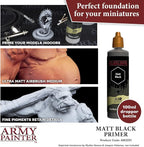The Army Painter, 100 ml Warpaints Air Primer Matt Black - for Airbrush, Wargaming and Modelling
