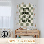 Kids Room Decor,Sage Green Classroom Wall Decor,It's Cool to Be Kind Banner,Baby Nursery Decor Wall Hanging Flag for Bedroom Playroom Classroom Kids Rroom 18x25 Inch