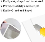 12 Pack Foam Core Board, ZJCEASER 8 x 10 White Poster Board, 3/16" Thickness Sign Board Craft Foam Sheet for Signboards, School Projects, University Displays, College Events, Arts & Crafts, Framing