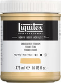 Liquitex Professional Heavy Body Acrylic Paint, 16-oz (473ml) Pot, Unbleached Titanium