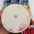 Hydrangea Magnetic Needle Minder for Cross Stitch – Strong Needlepoint Holder, Embroidery Sewing Magnet – Secure & Decorative Needle Minders for Stitching & Crafting (Floral Cat)