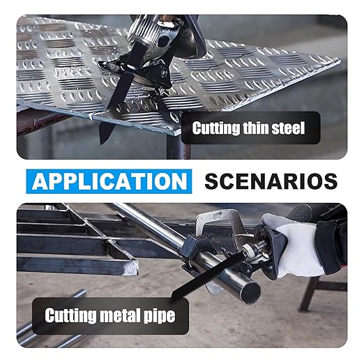 1 Pack 12 inch Reciprocating Saw Blades Set，8 TPI High Carbon Saw Blades for Metal ，Saw Blades with Organizer Case (1, 8T/12inch)
