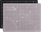 Elan Cutting Mat A4 Black & Taupe, Self Healing Cutting Mat 9x12 Inch, 5-Ply Craft Board Black, Hobby Board for Crafts 9x12 Inch