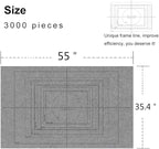 Jigsaw Puzzle Mat Roll Up - 3000 Pieces Large Gray Puzzles Saver Board for Adults, Storage and Transport Keeper Saver Accessories Table Portable Holder Organizer Board Pad Gifts (Gray)