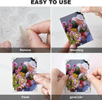 White Photo Corners Self-Adhesive, 120 Pcs Acid Free Photo Corners for Scrapbooking, Photo Picture Mounting Corners for Photo Album, DIY Scrapbook Stickers, Memory Books, Diary, by CHIALLCO
