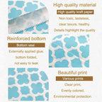 KEYYOOMY 100 Pcs Blue Candy Buffet Bags Small Cookie Bags Polka Dot Paper Treat Bag for Wedding Birthday Party (5 inch x 7 inch)