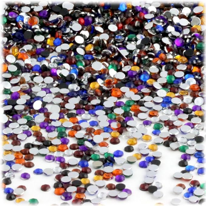 The Crafts Outlet 1,440pc Rhinestones Round 3mm (10ss) Light Green