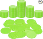 uxcell Plastic Poker Chips, Learning Counters Counting Counters Disk Marker Opaque Game Token for Game Play Math Counting