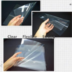 BANLTRE 15 Pieces 4 mil Transparency Blank Template Material Stencils Mylar for Cutting Paper Clear Sheet 12 × 12 inch (15-4 mil)