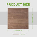 ROBOTIME 6-Pack Laser Wood Sheets 1/8" - 12 x 12 x 1/8 Inch - Basswood 2Pcs & Walnut 2Pcs & Birch 2Pcs - 3mm Plywood Sheets for Laser Cutting, Engraving & Wood Burning (Pyrography)