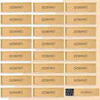 Hungdao 24 Pack Mini Dominos Set for Adults Bulk Double 6 Dominoes Wooden Miniature Classic Board Games Party Favor Travel Family Games Educational Toys with Wood Case Operation Christmas Item Gifts