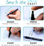 White Paint Pen (8-Pack) Medium Tip Made in Japan | Bold Color+100% Coverage | For Rock, Wood, Glass, Paper, Fabric, Canvas, Metal and More! | 2-3mm White Paint Pens | White Acrylic Paint Pens