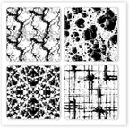 CHGCRAFT Marble Silicone Clay Texture Mat - Square Silicone Texture Stamps for DIY Clay Jewelry & Decorative Card Making