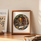KAAYEE Wooden Puzzles for Adults, 3D Visual Effect Tree House Library Wooden Jigsaw Puzzle Unique Shape Wood Puzzle Adult, 3D Effect Flat Puzzle Birthday Family Games (M-11.4 * 11.4 in-200pcs)