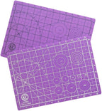 KC GLOBAL A4 (13"x9") Professional Grade Self-Healing Cutting Mat (Purple) - Odor-Free, Double-Sided, Eco-Friendly, Non-Slip, Premium Desk mat for DIY, Crafting, Model Building and Art Projects