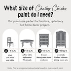 Chalky Chicks All-in-One Chalk Paint for Furniture or Cabinet - 8Fl Oz - Matte Finish Nailed It (Blueish Gray) for Metal, Wood Furniture Paint - No Sanding All-in-One for Home Decor & Crafts, USA Made