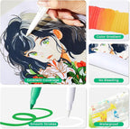 Mooking Paint Markers, 7.1G Capacity Acrylic Paint Markers with Automatic Ink Control and Bullet Tip, 24 Colors Water-Based No-Bleed Paint Pens for Arts & Crafts, Kids Activity, School Classroom