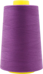 Mandala Crafts 4 Pack of Serger Threads Cones Spools - 40S/2 24000 Yards Polyester Mulberry Threads for Sergers Machine and Overlock Quilting Sewing Machine