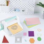 9PCS Metal Cutting Dies Different Shapes Dies Cuts for Scrapbooking Heart Dies for Card Making Rhombus Star Triangle Embossing Template for Handmade DIY Paper Cards Album Decoration