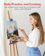 Canvas Boards 24 Pack, 9x12 Inch Painting Canvas Panels, 100% Cotton White Blank Art Supplies for Acrylics Oil Watercolor Tempera Paints