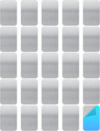 30 Pcs Adhesive Metal Plate for Magnets Mount, 2.36x1.18in Metal Strips for Magnets On Non-Steel Vents, with Adhesive Backing