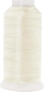 Mandala Crafts Off White Heavy Duty Thread - 1500 Yds Tex 70 Thread for Sewing Drapery Jeans Leather Hair Outdoor Marine Upholstery