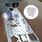 4Pack 5052 H32 Aluminum Sheet Metal 6 x 12 x 1/64 (0.02”) Inch Flat Plain Aluminum Plate Covered with Protective Film, Rectangle 0.5MM Aluminum Metal Plate for Crafting, Industrial