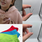 1000PCS Safety Pins, 1.1 inch Small Safety Pins, Rust-Resistant Nickel Plated Steel, Sharp Edge Safety Pin for Clothes, Sewing, 28mm Decorative Safety Pins Assorted (Black)