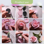 72Pcs Crepe Paper Flower DIY Kits, 20 Colors Crepe Paper Rolls 8.2ft Long 9.84 Inch Wide, 50 Pcs Green Floral Iron Wire and 2 Roll Green Tape for Birthday Parties Weddings Festival Decoration
