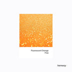 Hemway Polyurethane & Epoxy Resin Glitter 100g / 3.5oz Metallic Crystal Flake Additive for Flooring Jewelry Tumblers Glass Pigment - Fine (1/64" 0.015" 0.4mm) - Fluorescent Orange