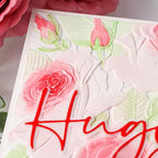 BAOFALI 3D Plastic Embossing Folders Rose for DIY Scrapbooking Photo Album Card Paper Craft Decoration for Card Making,Embossing Template Paper Card 6.3" L x 4.5" W Embossing Stencil