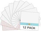 HTVRONT White Permanent Vinyl, 12 Pack Glossy White Vinyl for Cutting Machine - 10 Permanent Sheets 12" x 12"& 2 Transfer Tape Sheets for Party Decoration, Sticker, Craft Cutter, Car Decal (Glossy)