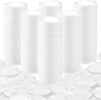 Coopay 500 Pieces Plastic Poker Chips, 1 Inch Bingo Chips Bulk Learning Counters Disks Poker Card Game, Counting Markers for Math Practice, Game Tokens and Teaching Rewards, 25 mm (White)