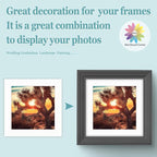 MBC Mat Board Center, 10 Pack 10x10 for 8x8 White Picture Mats Frame Mattes, Bevel Cut, Acid Free, 4-ply Thickness