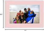 8.5x11 Mat Bevel Cut for 7x9 Photos - Acid Free Soft Pink Precut Matboard - For Pictures, Photos, Framing - 4-ply Thickness