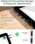 Rechargeable A4 Light Box for Tracing,Bawaslom LED Light Pad with Adjustable Stand and Strong Magnets,Ultra-Thin & Bright Tracing Board for Diamond Art,Sketching,Vinyl Weeding,Architectural Design
