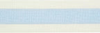 MEEDEE Blue and White Stripe Ribbon Wired Ribbon 2.5 Inch Light Blue Burlap Ribbon with Ivory Stripe Edge Wreath Supplies, Baby Shower Decorations, Crafts Bow Making (10 Yards)