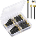 90PCS Picture Hanging Nails, 3 Sizes Wall Decorative Nails for Hanging Pictures Frame Kit Hanging Hardware Tool Hangers for Claw Drywall Nails (Small Medium Large Nails)