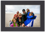 Pack of 25 Acid Free 8.5x11 Mats Bevel Cut for 7x9 Photos - Black Precut Matboards with Backing Boards and Clear Photo Mat Bags for Pictures, Photos, Framing - 4-ply Thickness