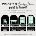 Chalky Chicks All-in-One Chalk Paint for Furniture or Cabinet - 8 Fl Oz - Matte Finish Wintergreen (Mint) for Metal, Wood Furniture Paint - No Sanding All-in-One for Home Decor & Crafts, USA Made