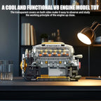 V8 Engine Building Kit for Adults, Build Your Own MOC Mini V8 Engine Model Toy for Display, Compatible with Lego Car Set, STEM Building Project for Teens & Kids Boys 8-14 (692 PCS)