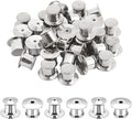 30 Pcs Pin Backs Locking, Metal Pin Backs Safety Pins Locks Pins Keepers Clasp, Lapel Brooch Holder for Brooch DIY Crafts Badges Enamel Lapel Needles