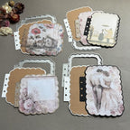 Rectangular Loose-Leaf Lace Die Cuts for Card Making, Background Cutting Dies DIY Album Scrapbooking Decor Paper Craft Metal Die Cuts Party Wedding Decorations
