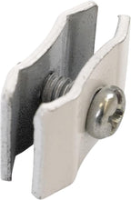 Gridwall Joining Clip Connectors for Grid Panels, Powder-Coated or Chrome Plated Steel (Quantity 20) (20, White)