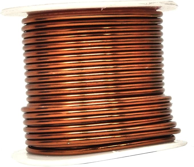 Mandala Crafts 14 Gauge Anodized Aluminum Craft Wire for Jewelry Making – 330 FT Colored Flexible Silver Copper Purple Pink Brown Ice Blue Wire - Bendable for Bonsai Armature Crafting Sculpting