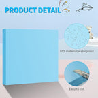 LuckyFoam Blue 4 Pack 12x12x1 inch Foam Sheets 1 Inch Thick Polystyrene Rectangles XPS Foam Board Craft for Insulating DIY Modeling Art Supplies