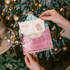 6 Inch Retro Pink Scrapbooking Paper Pad - 24 Sheets Double Sided Aesthetic Design Cards Paper for Photos Album Journals Material Decorative Collage Origami DIY Crafts Gifts Wrapping