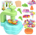 Crelloci DIY Fabric Flower Bouquet Craft Kit - Creative Handmade Floral Arrangement Toy Set, Arts and Crafts Gift for Toddlers Kids Girls & Boys Ages 3+