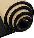 3/4''T x 12''W x 59''L Neoprene Sponge Foam Rubber Sheet Roll with Self-Adhesive Easy Cut DIY Adhesive Padding Perfect Cosplay Multi-Function Soundproof, Black